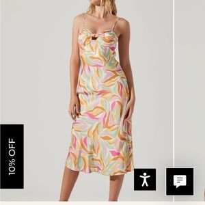 ASTR colorful abstract print dress XS